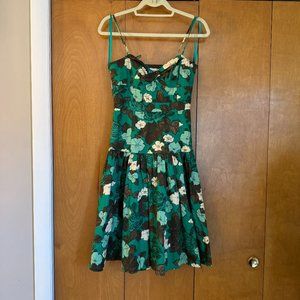 Moulinette Soeurs Anthropologie Bustier Fit-Flare Dress Size 4 NWT Knee-Length
